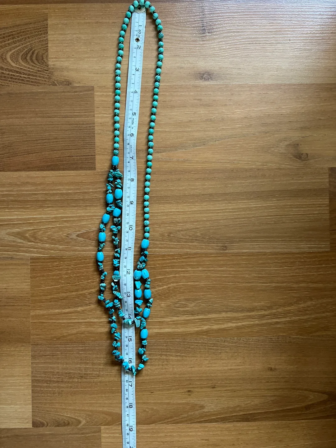 Double Strand Turquoise Bead Necklace image indicator(3)