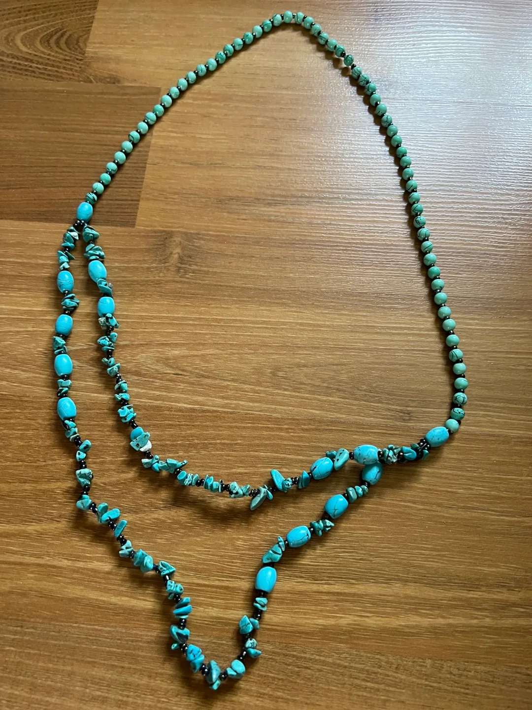 Double Strand Turquoise Bead Necklace image indicator(6)