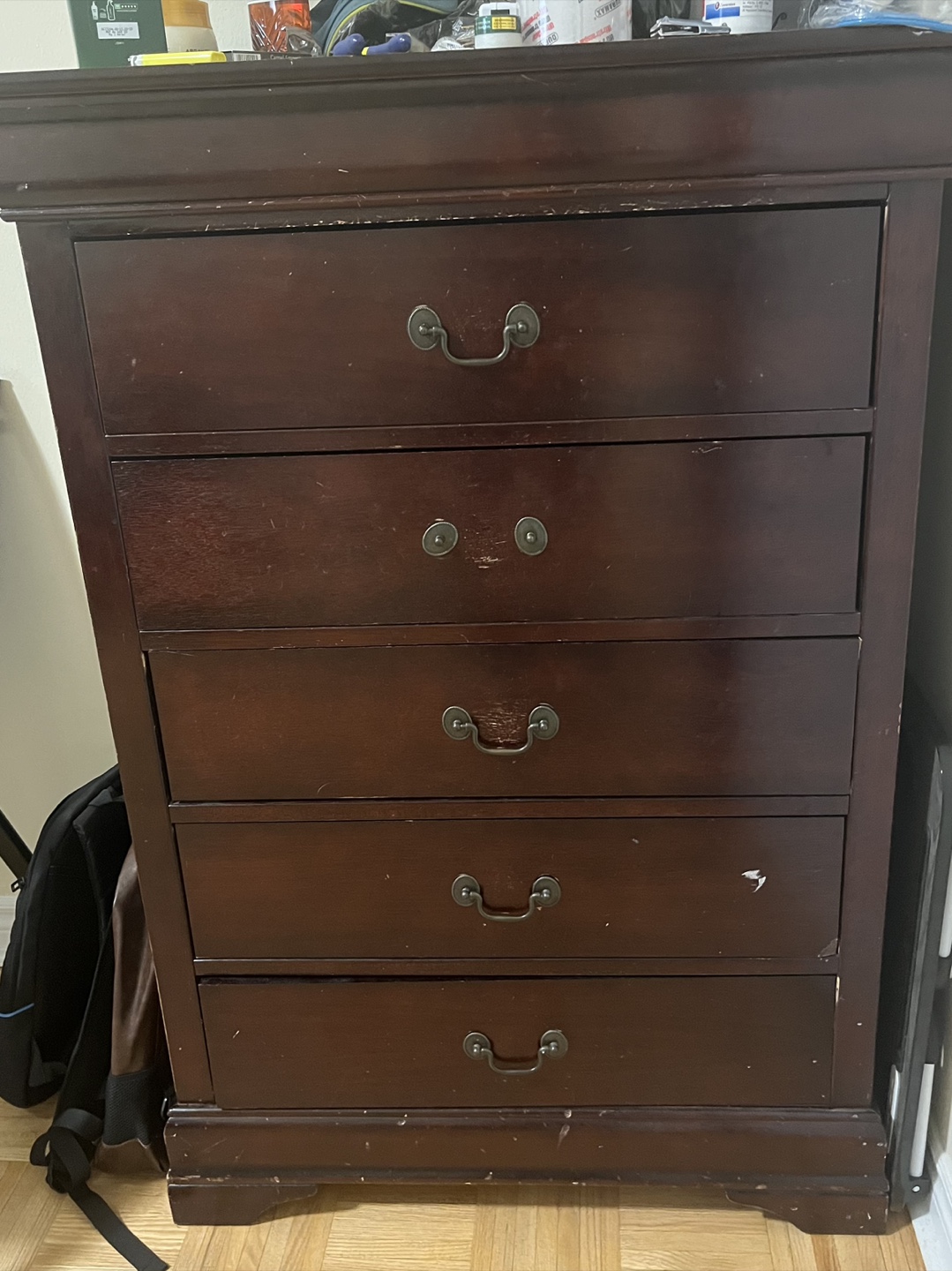 Five-Drawer Wooden Chest