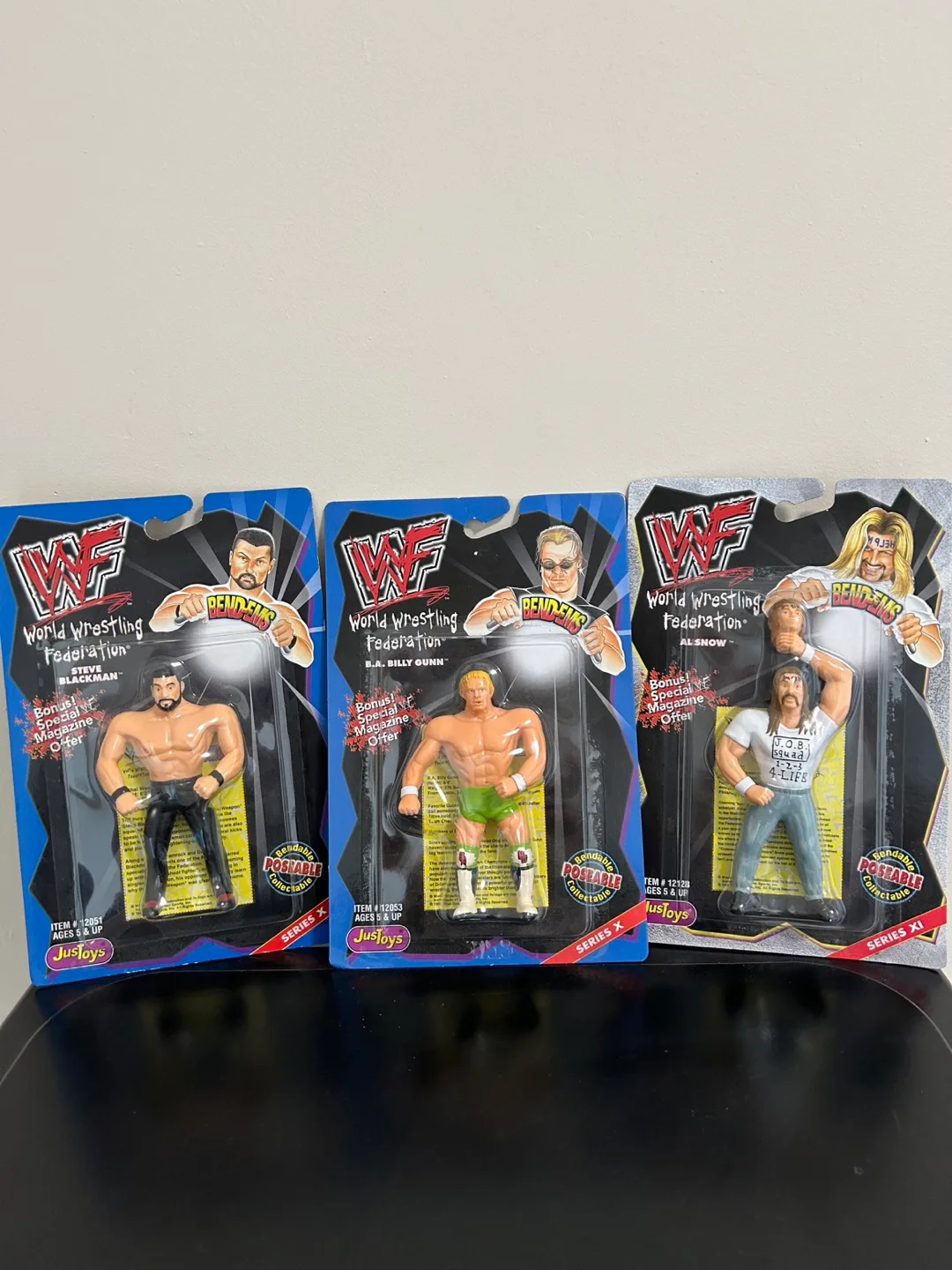 WWF Bendable Poseable Collectible Wrestling Figures (3-Pack) thumbnail