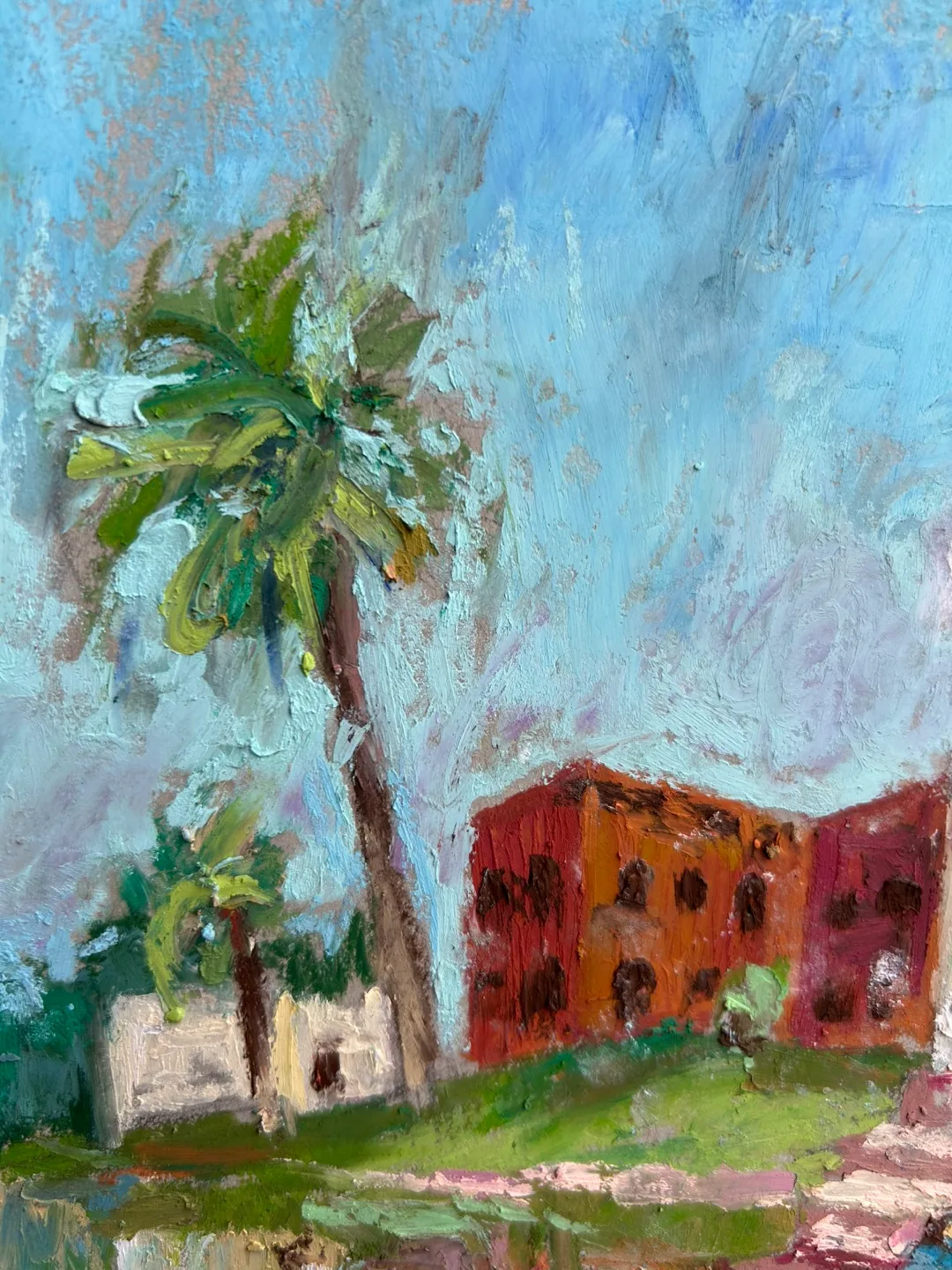 “Lost City” Original Oil Pastel Painting image indicator(3)