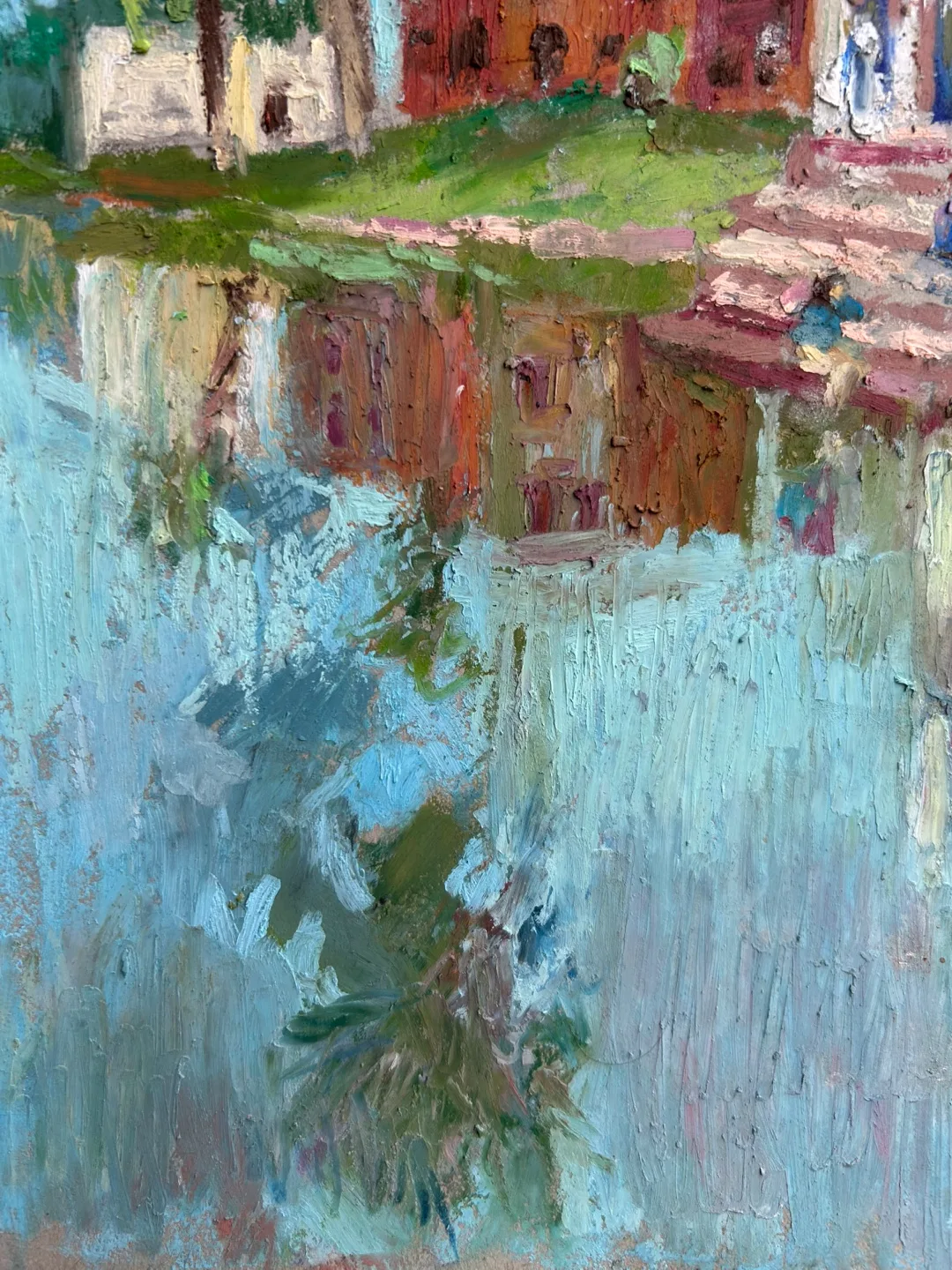 “Lost City” Original Oil Pastel Painting image indicator(6)