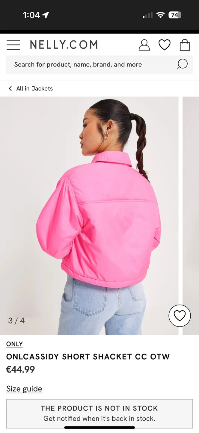 Bright Pink Zara Puffer Jacket - Size Small image indicator(2)