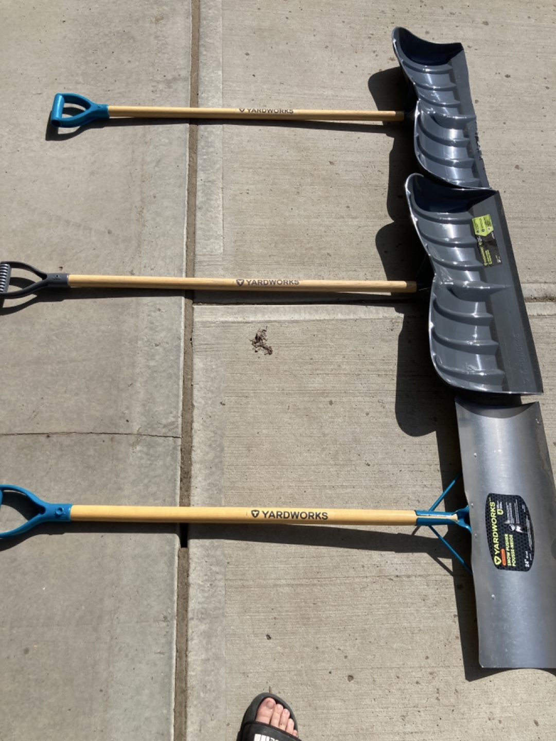 Three Yardworks Snow Shovels