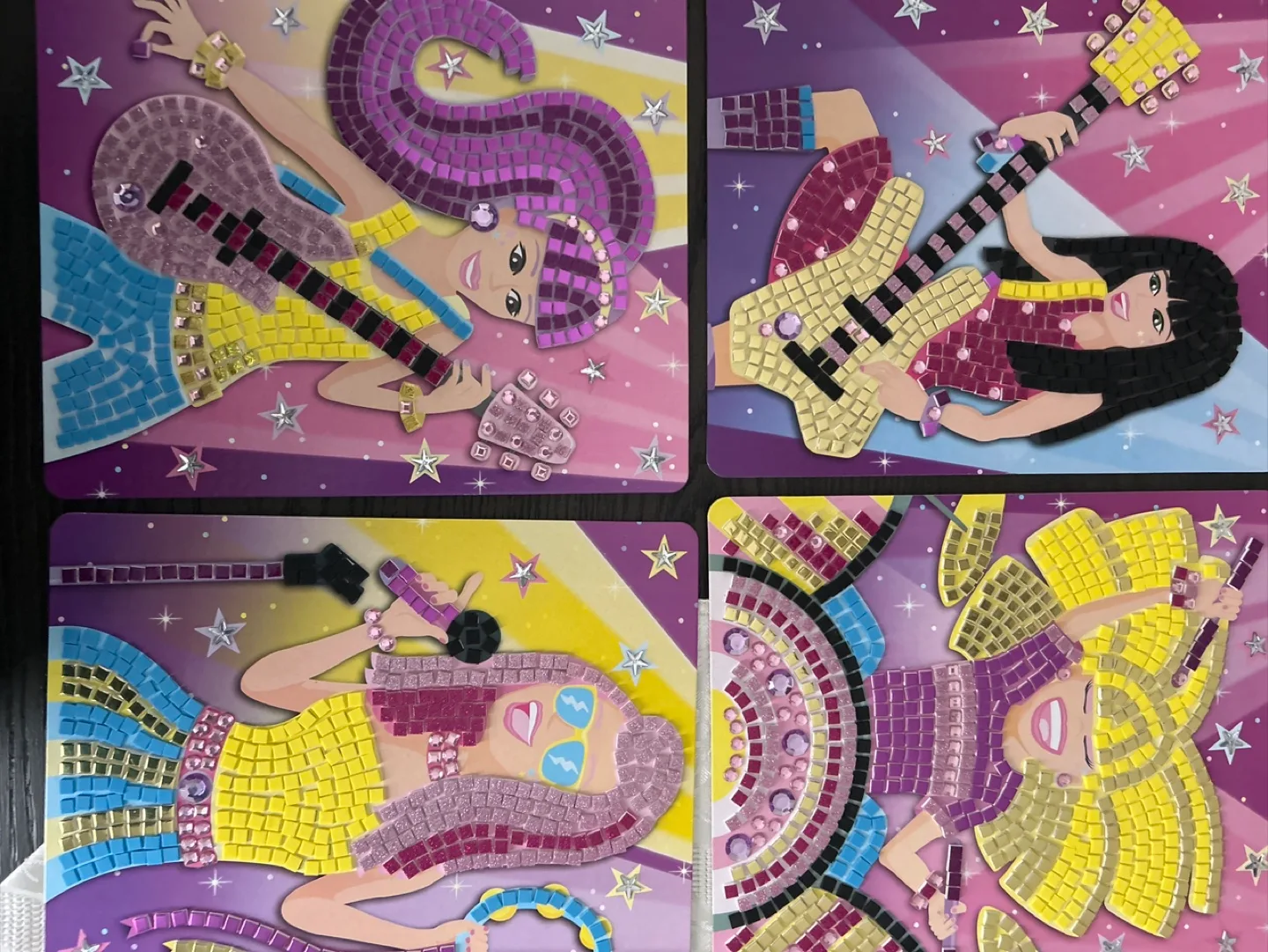 Mosaic Sticker Art Kits - Princesses, Unicorns & Rockstars! image indicator(2)