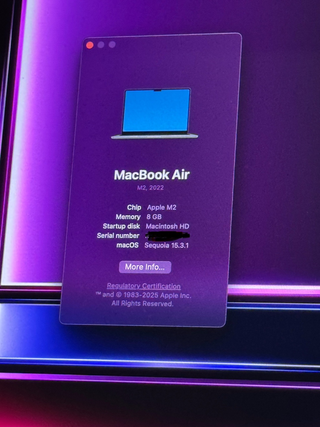 MacBook Air M2 8GB RAM - 28 charging cycles only - photo 3