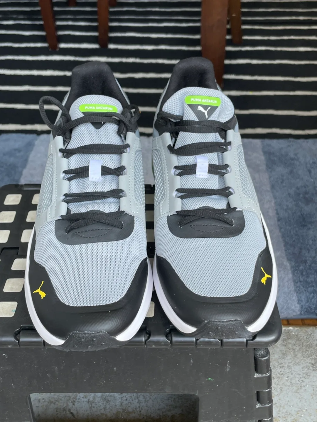 Puma Anzarun Men's Running Shoes - Grey/Black/Lime image indicator(2)