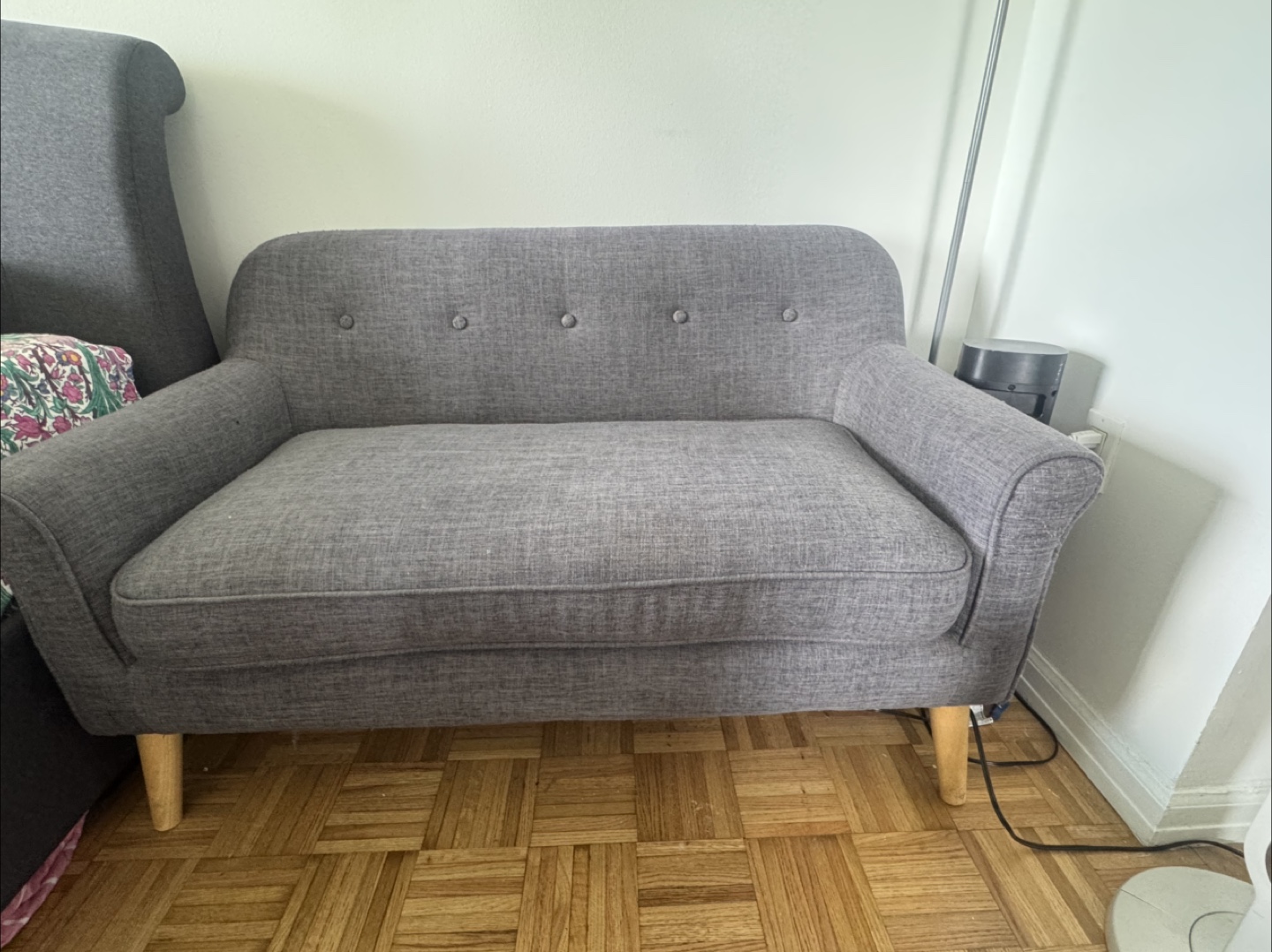 Gray Small Sofa - photo 2