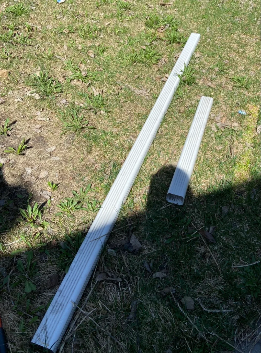 White PVC Gutter Pieces thumbnail
