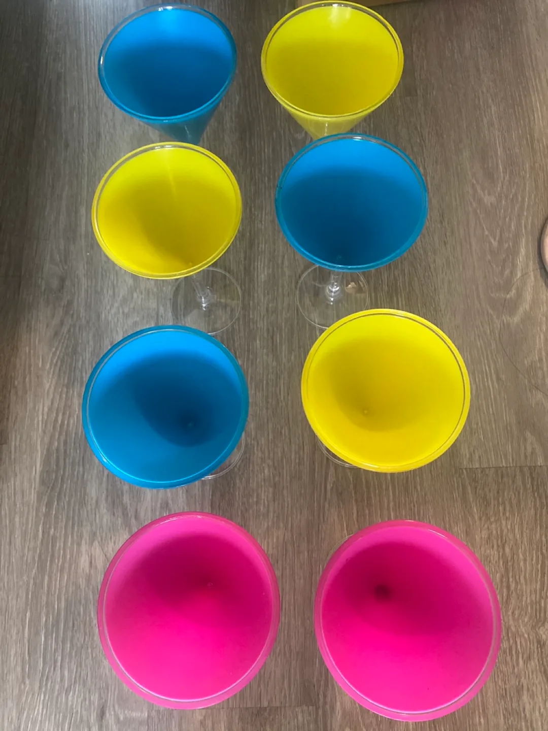 Set of 10 Colourful Martini Glasses thumbnail