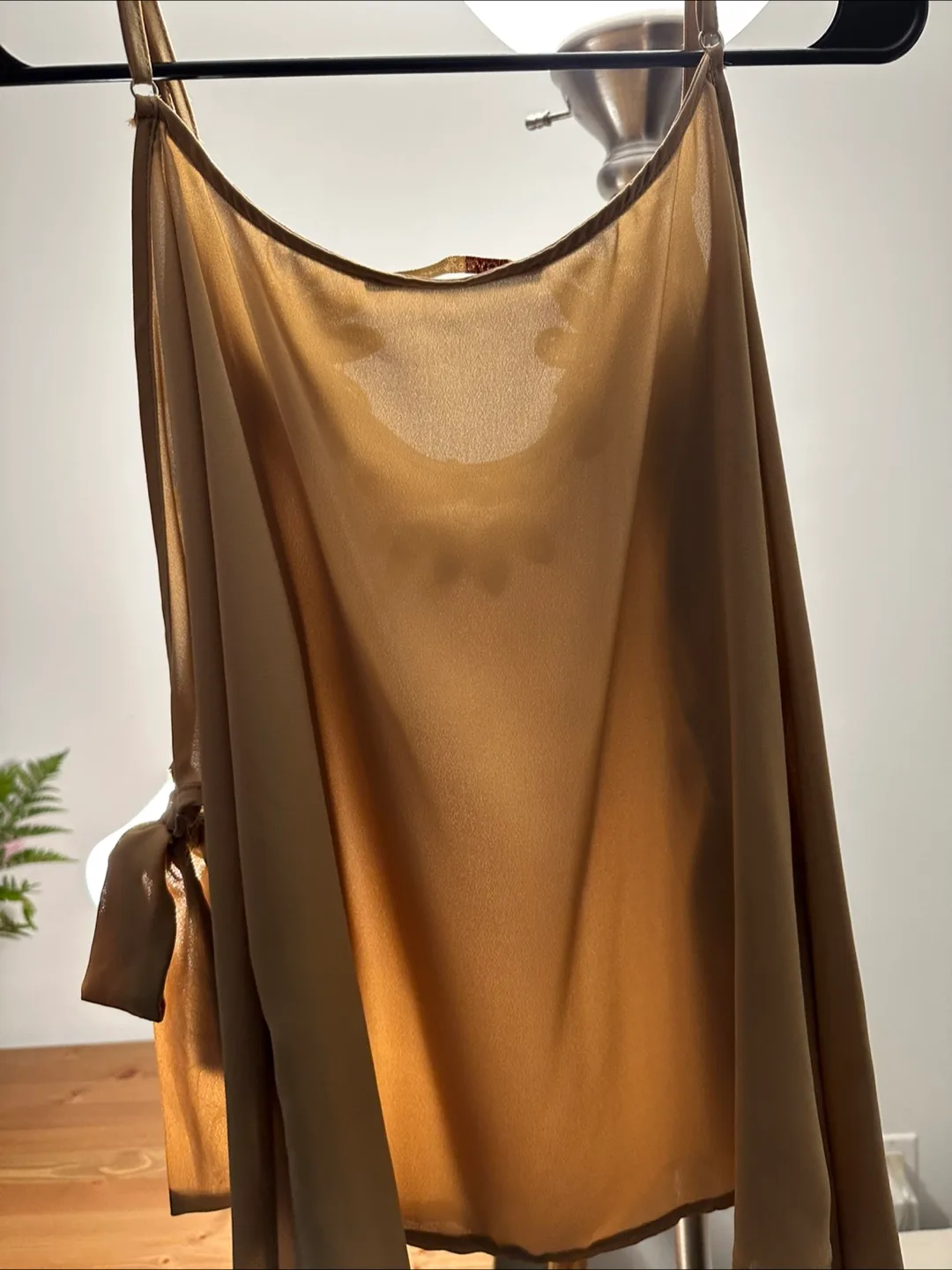 Sage green floral detail blouse, size small image indicator(3)