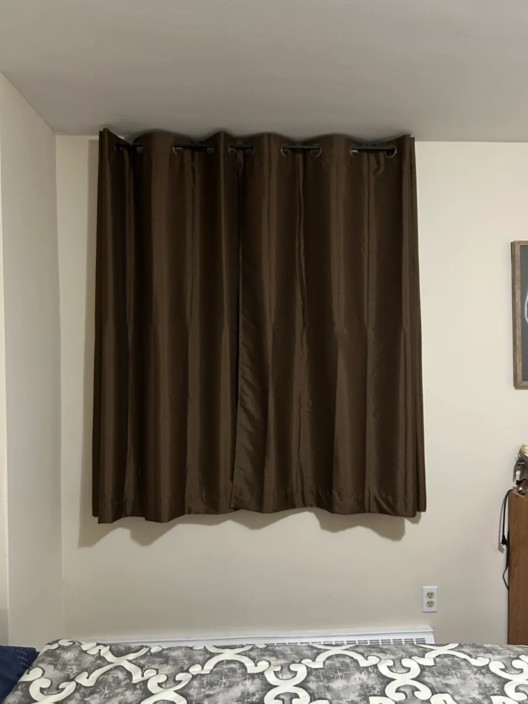 Brown Blackout Curtains - Grommet Top - Set of Two thumbnail