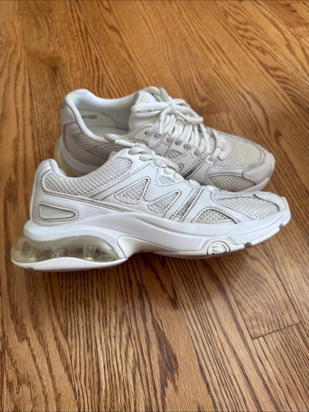 Michael Kors White Sneakers, Women's Size 7 image indicator(2)