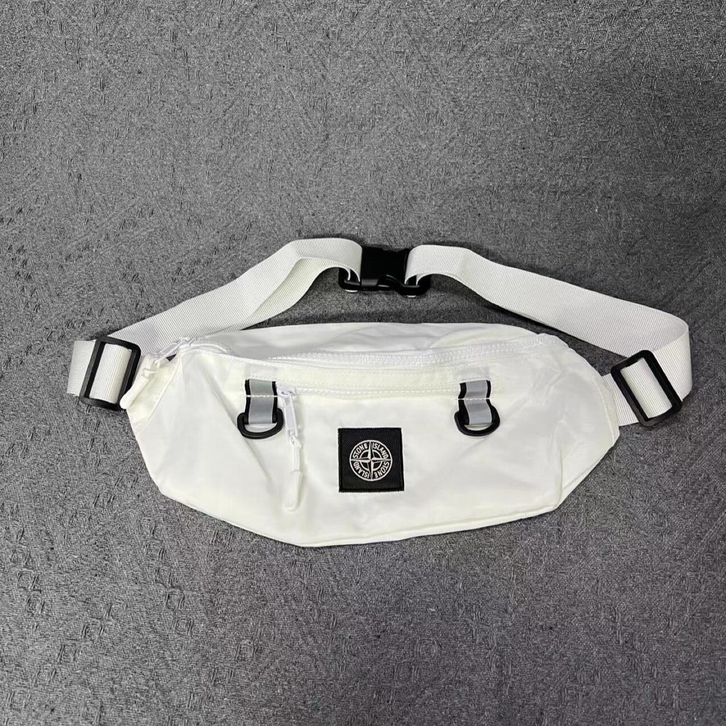 Stone Island White Waist Bag