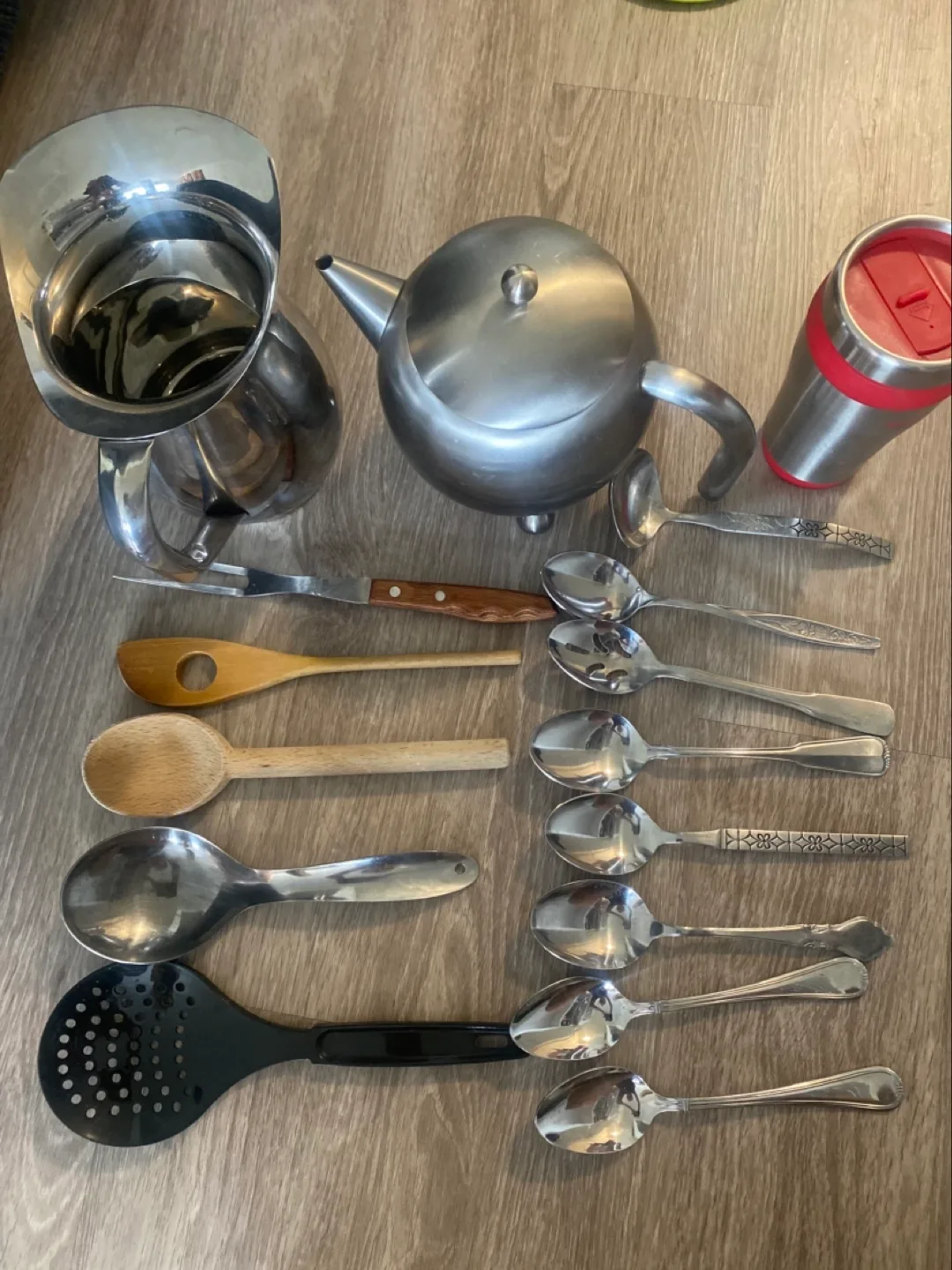 Kitchen Utensil Bundle: Teapot, Pitcher, Spoons, and More! thumbnail