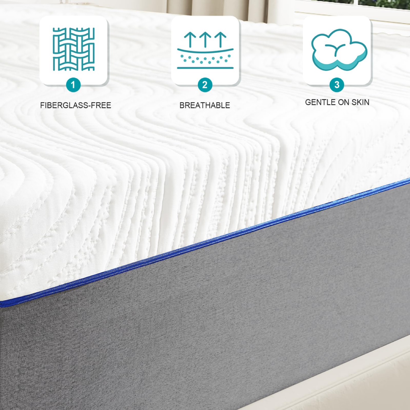 New Queen Mattresses,10 Inch Breathable Memorys Foam - photo 4