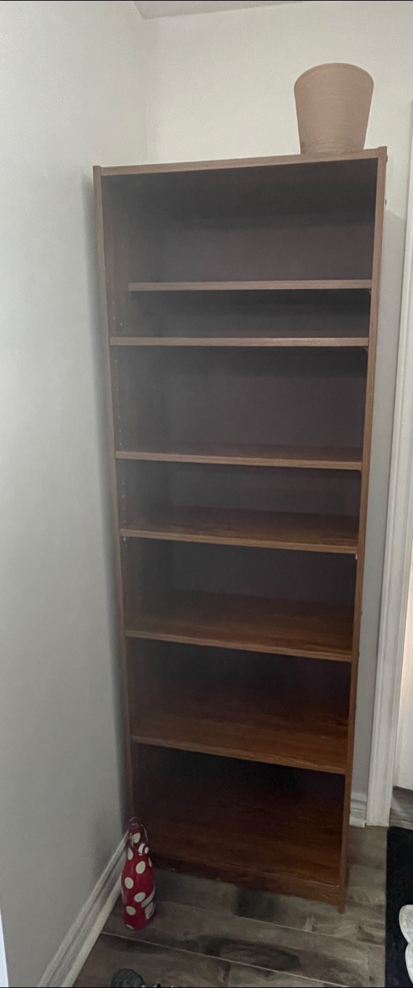 Tall Wooden Bookcase - photo 2