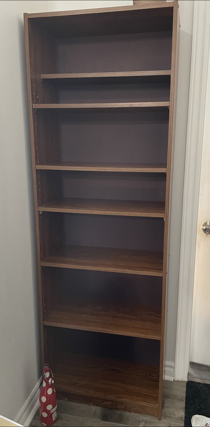 Tall Wooden Bookcase
