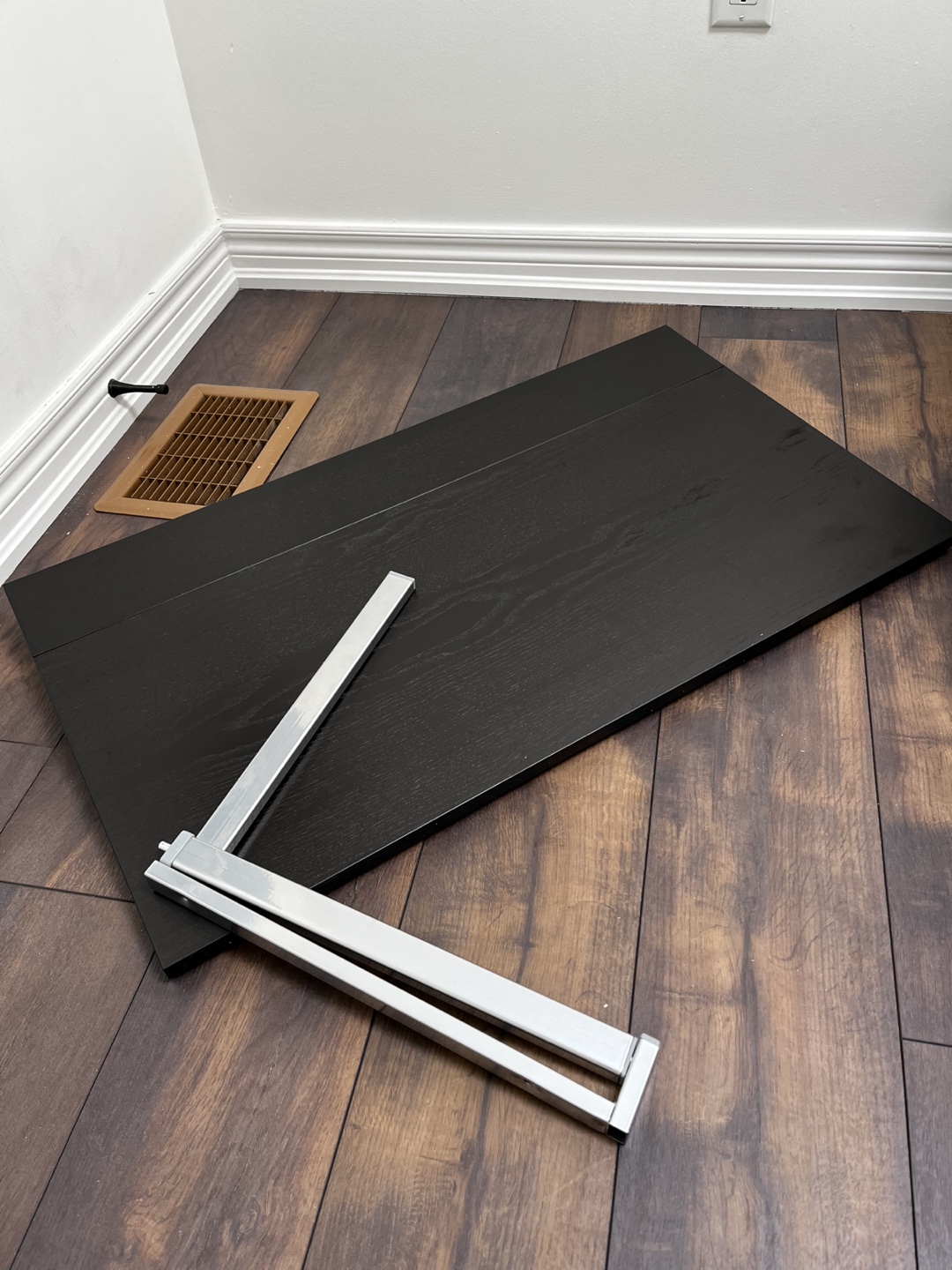 IKEA BJURSTA Wall-Mounted Drop-Leaf Table - Brown-Black - photo 2