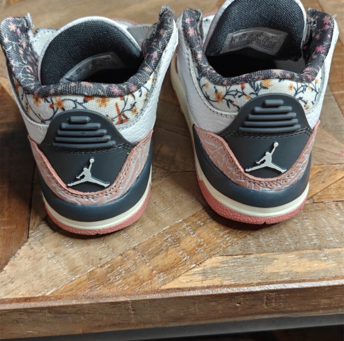 Jordan 3 SE Toddler Shoes - Floral Print - photo 2