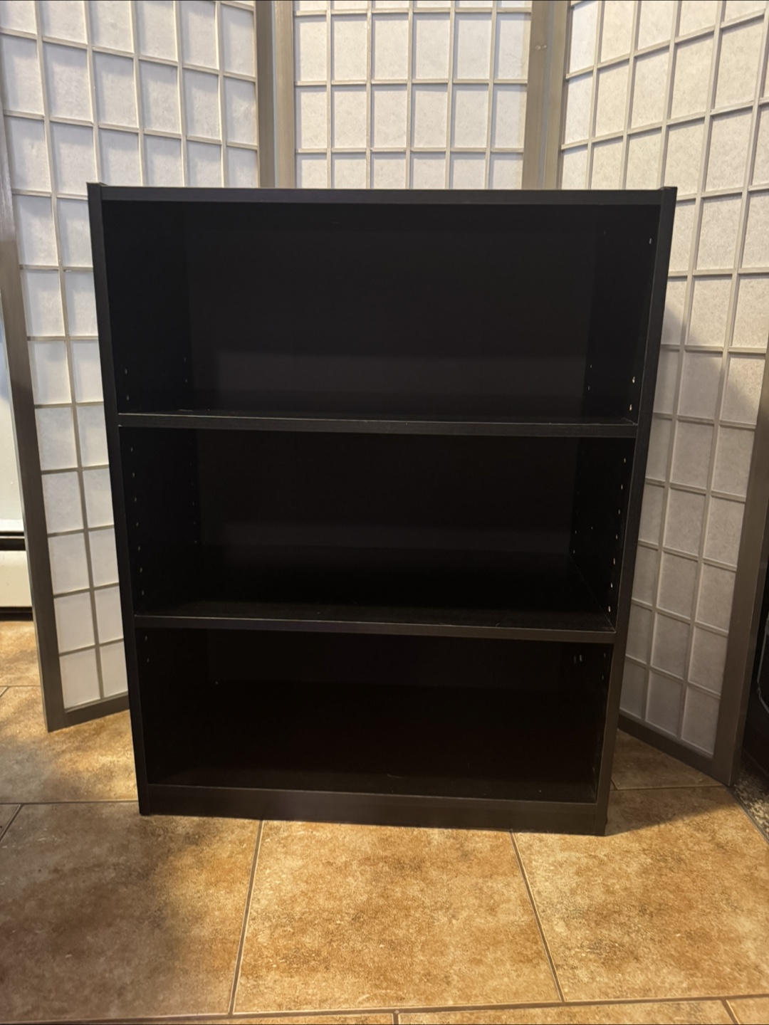 Mainstays Black 3-shelf bookcase