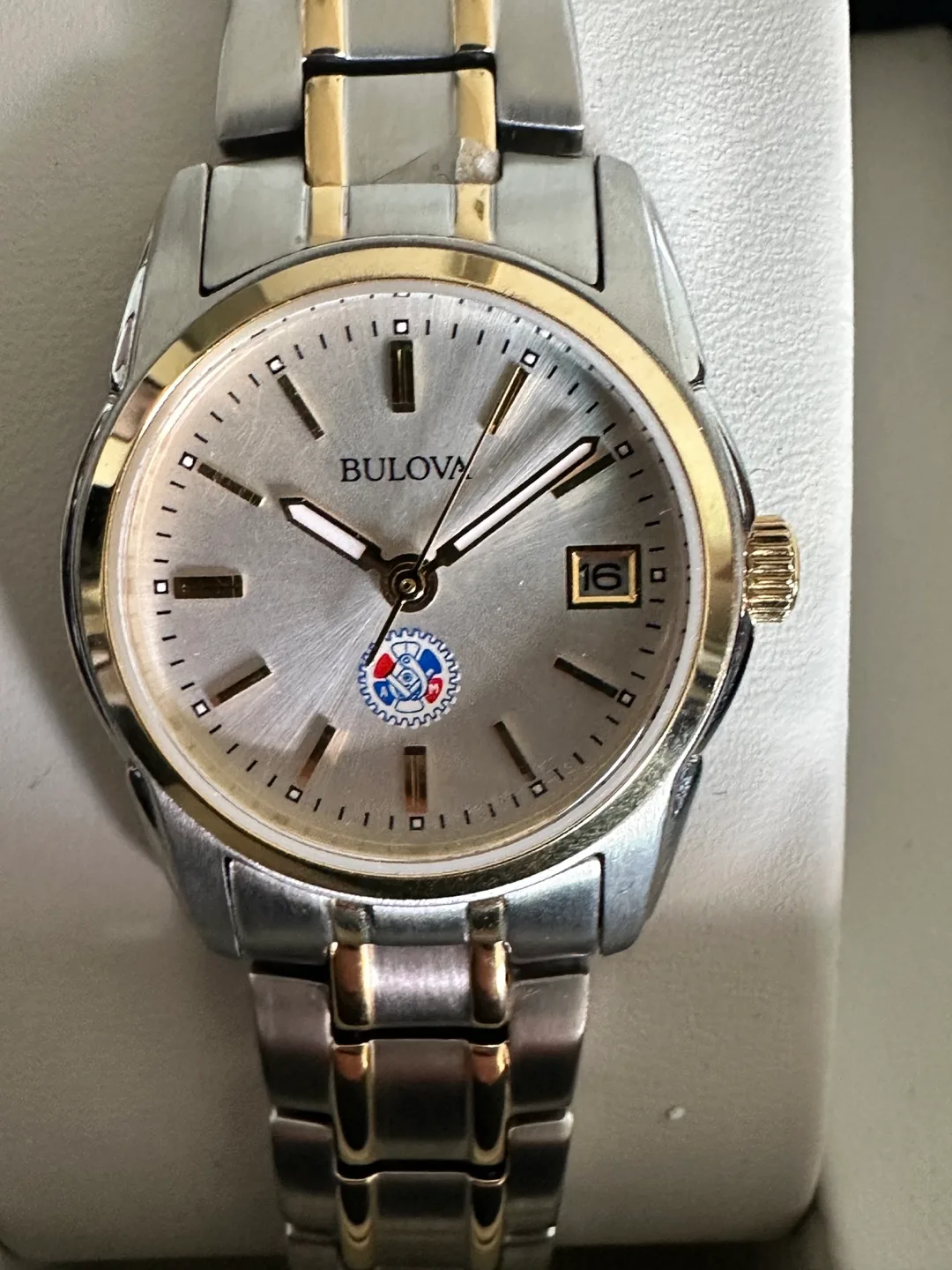 Bulova Women's Two-Tone Watch with Logo thumbnail