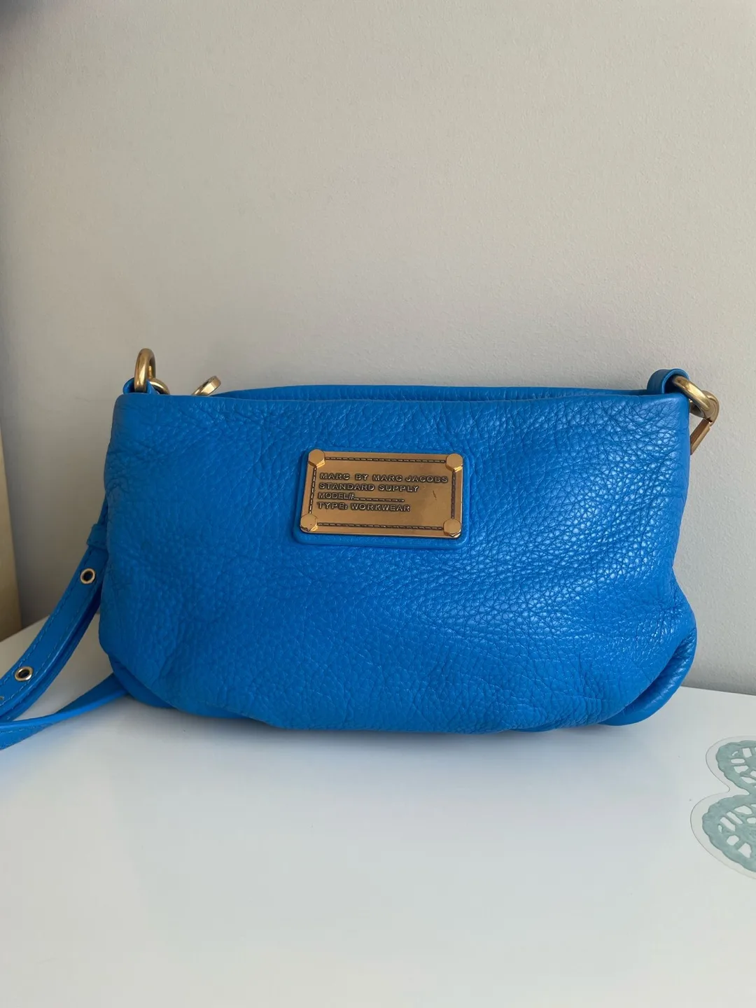 Marc Jacobs Blue Leather Crossbody Bag thumbnail