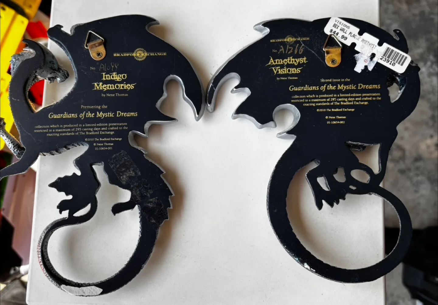 Pair of Bradford Exchange Guardians of Mystic Dreams Dragons image indicator(2)