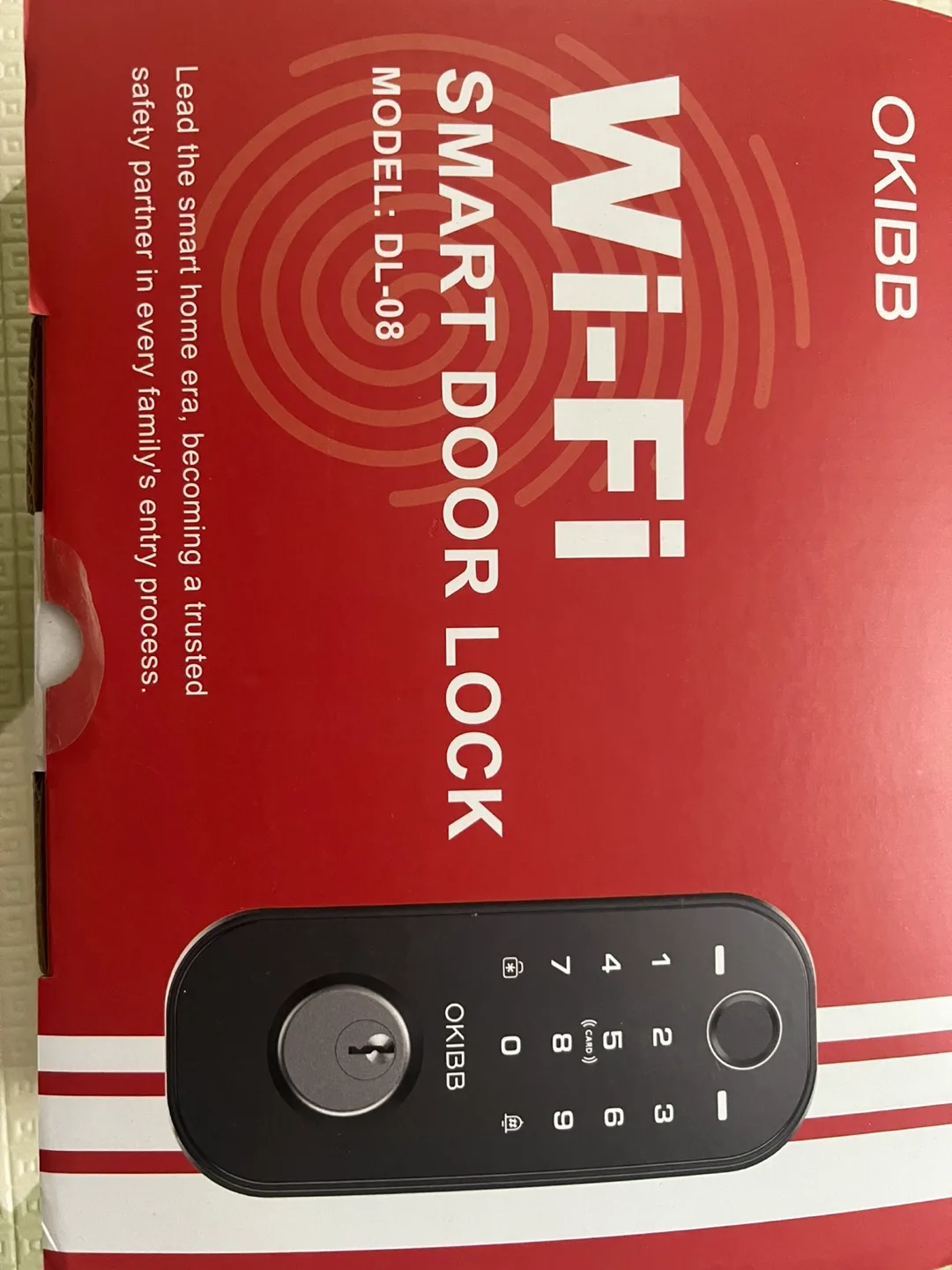 OKIBB Smart WiFi Door Lock DL-08 - Brand New thumbnail