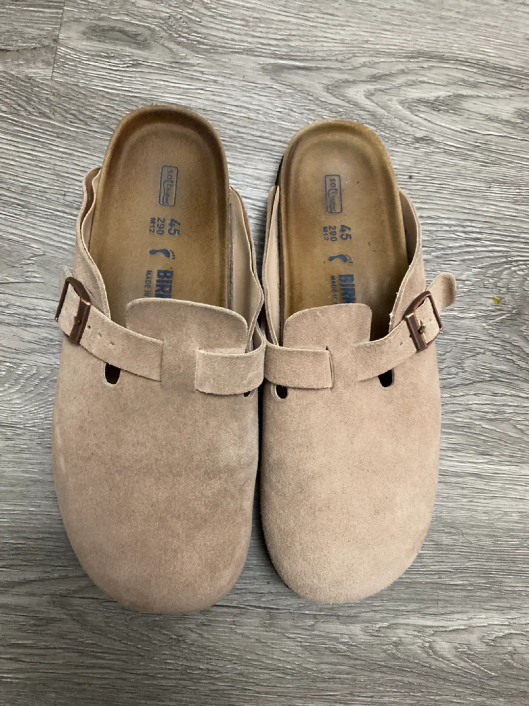 Birkenstock Suede Clogs Size 45 thumbnail