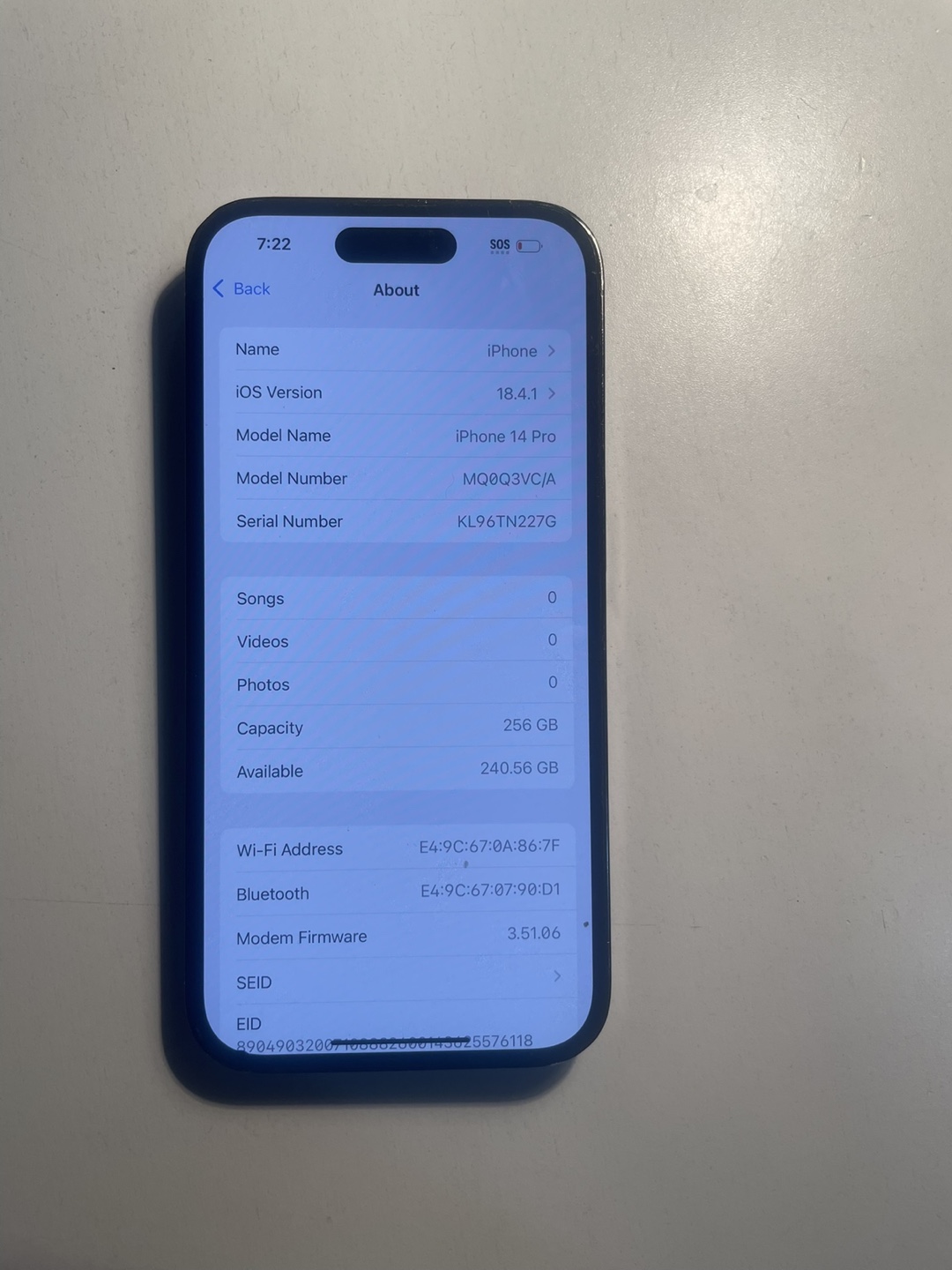 iPhone 14 Pro - 256 GB - Space Gray - photo 3