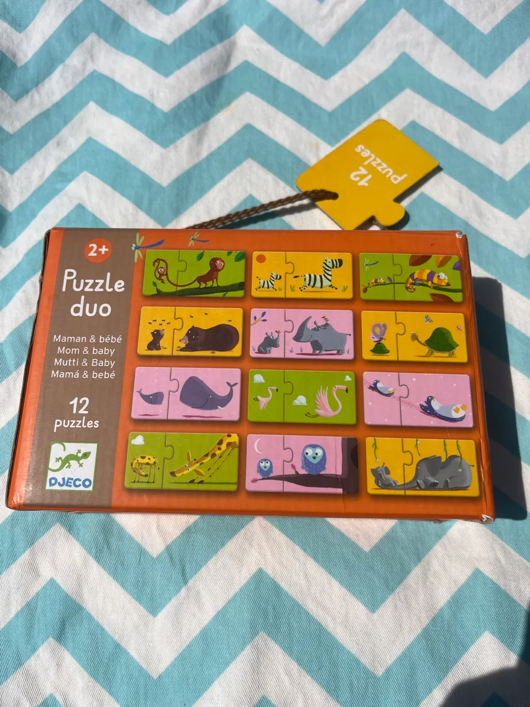 Djeco Puzzle Duo - 12 Animal Puzzles for Toddlers image indicator(2)