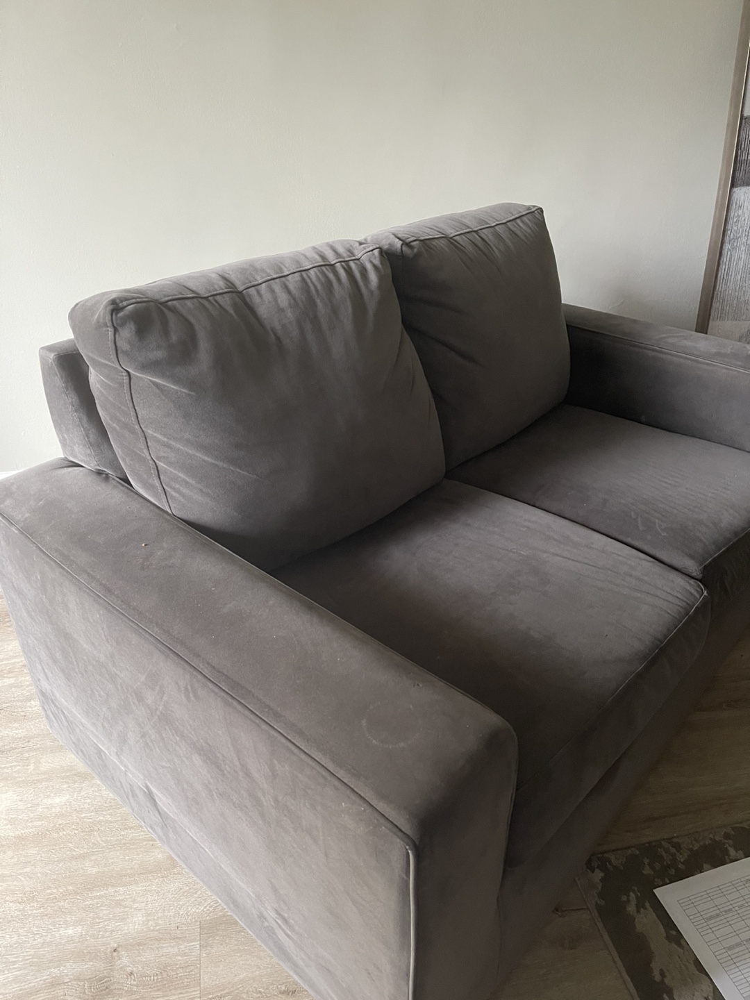 Dark Grey Loveseat - photo 2