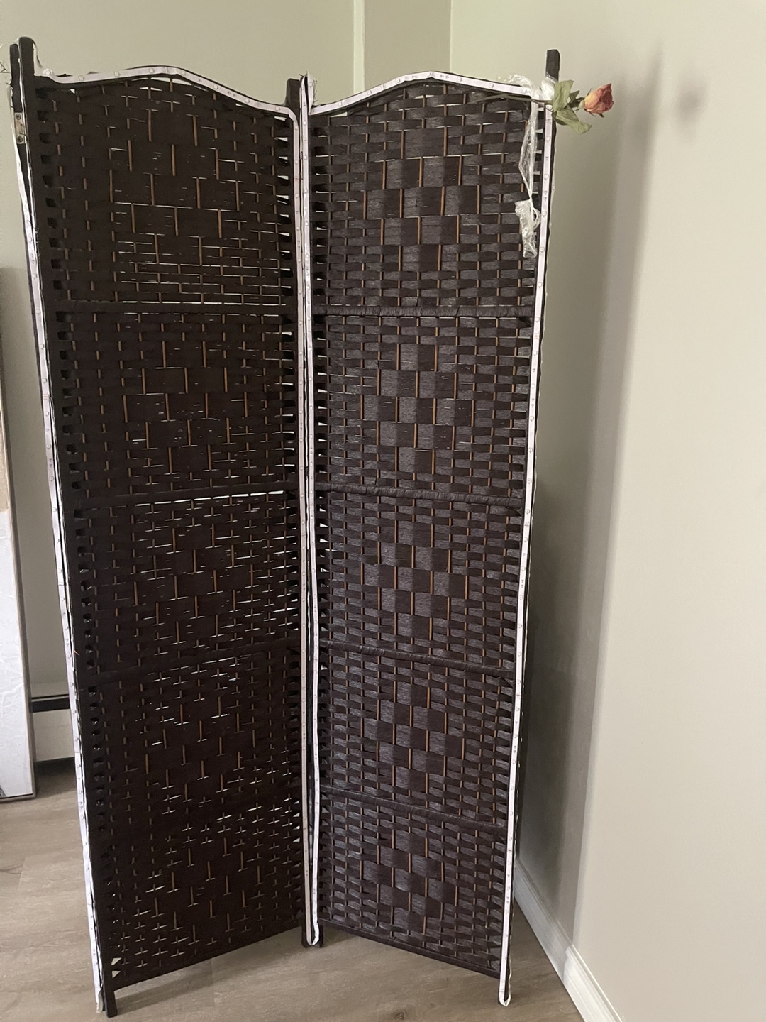 Three-panel room divider
