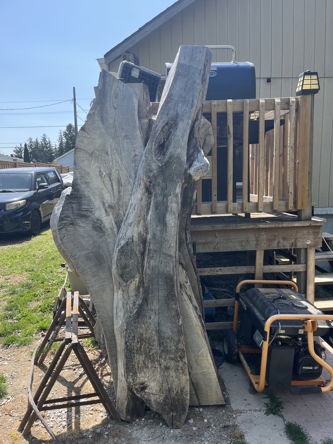 Large Live Edge Wood Slab - Perfect for Furniture or Decor