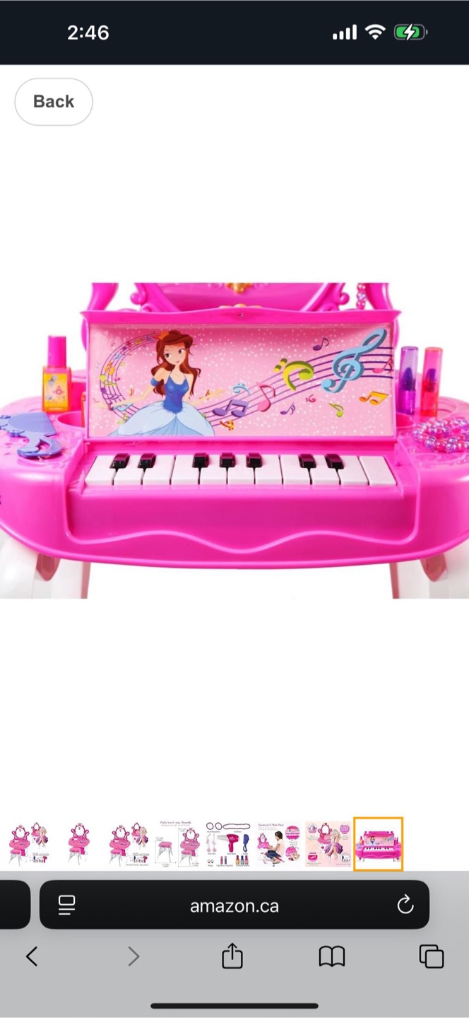 Dimple Princess Vanity Set with Piano & Accessories - photo 4