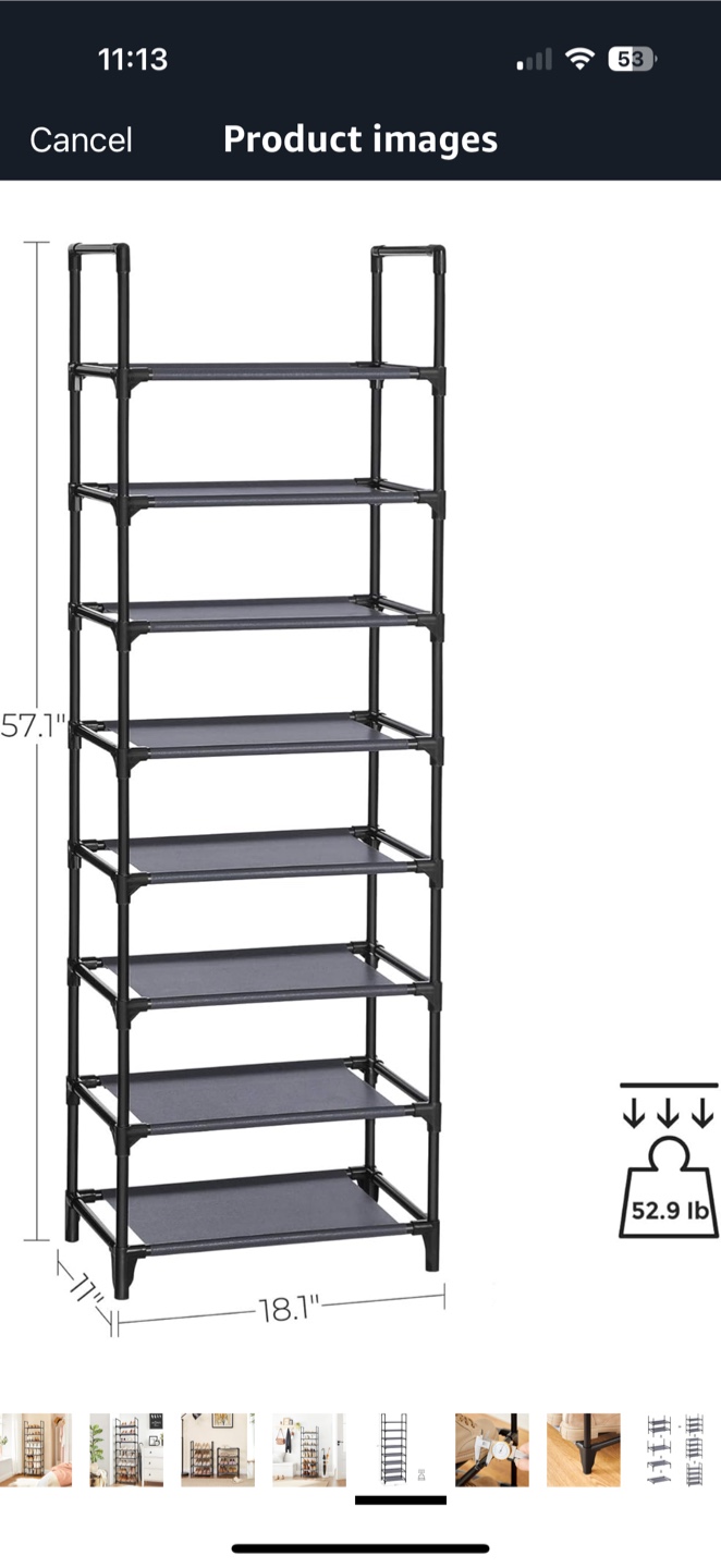 7-Tier Shoe Rack Organiser - photo 3