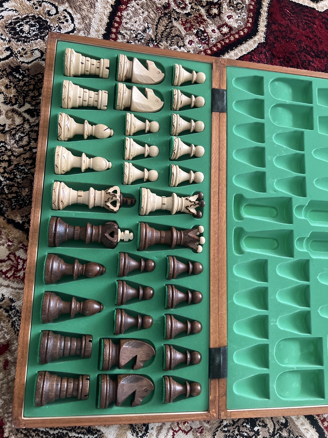 Ambassador Chess Set - Wooden Chessboard and Pieces - photo 3
