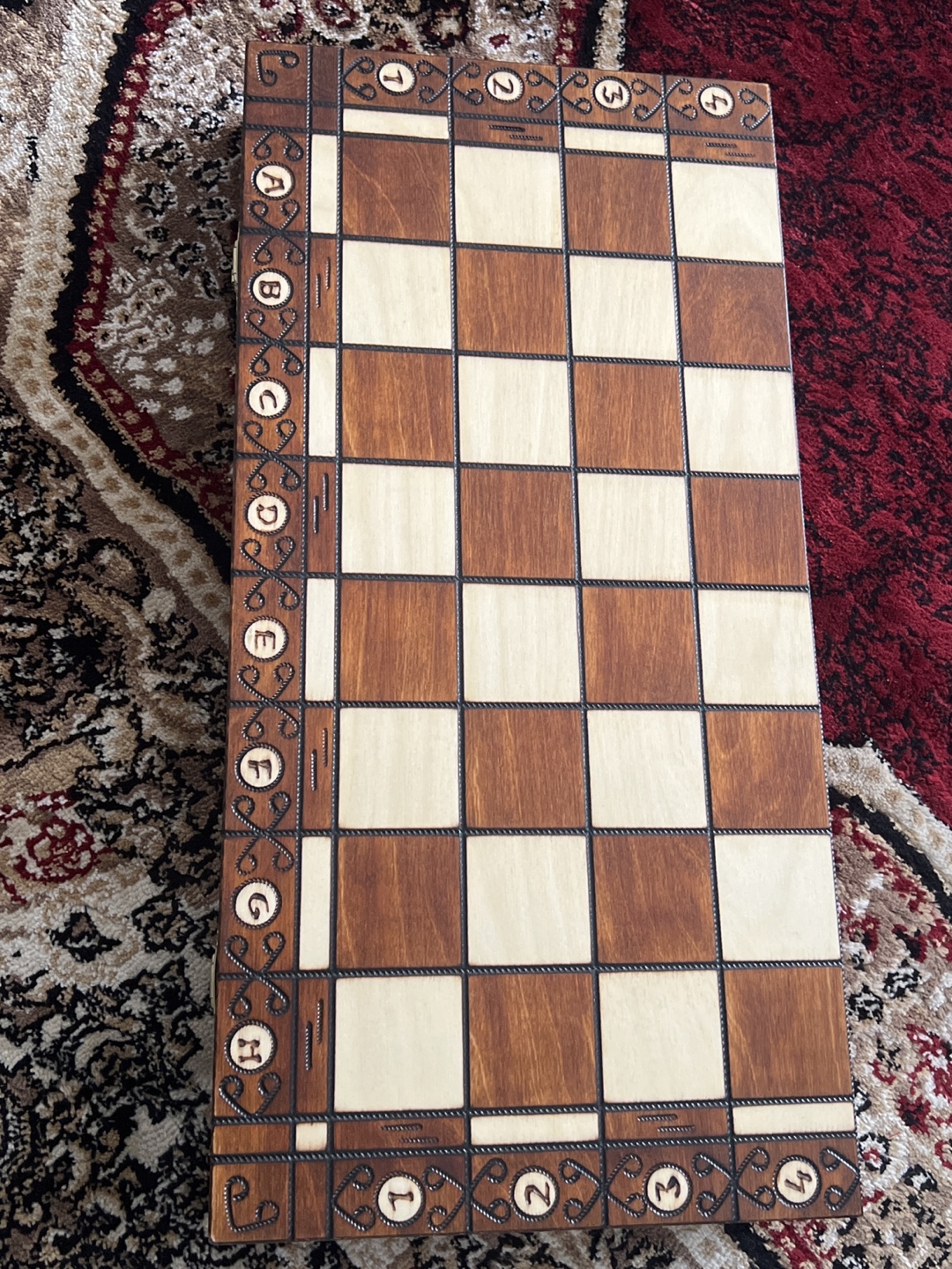 Ambassador Chess Set - Wooden Chessboard and Pieces