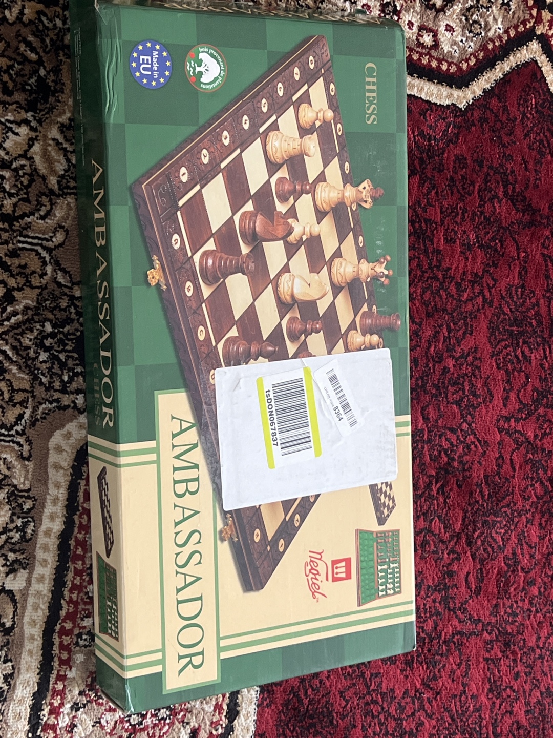 Ambassador Chess Set - Wooden Chessboard and Pieces - photo 2