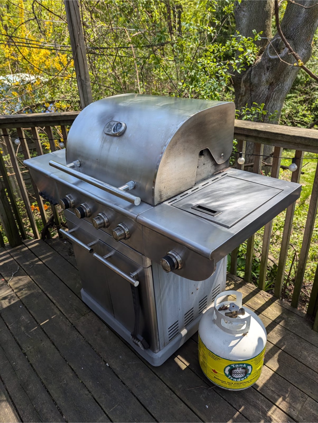 Four-burner Stainless Steel BBQ Grill
