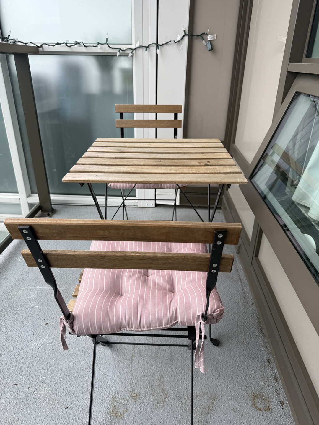 Balcony Bistro Set - Two Chairs and Table - photo 2