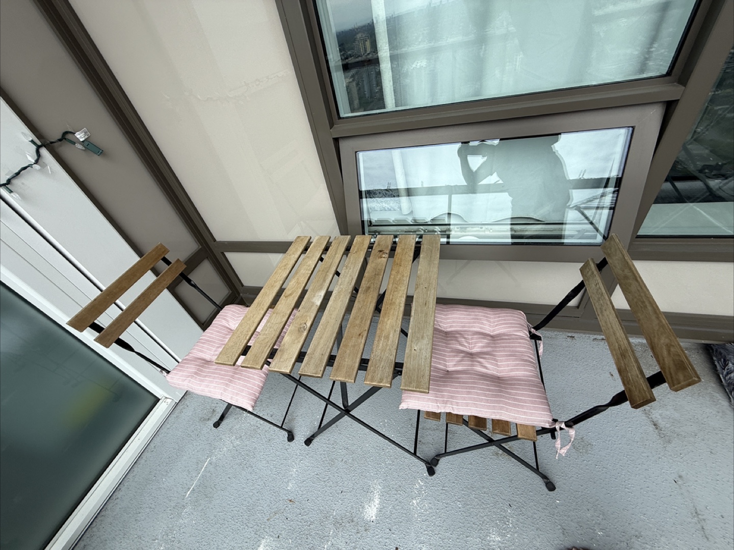 Balcony Bistro Set - Two Chairs and Table