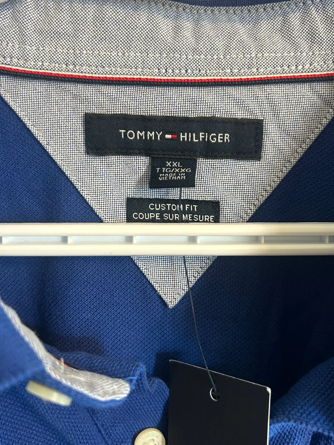 Tommy Hilfiger Men's Custom Fit Polo Shirt - XXL - Blue image indicator(2)