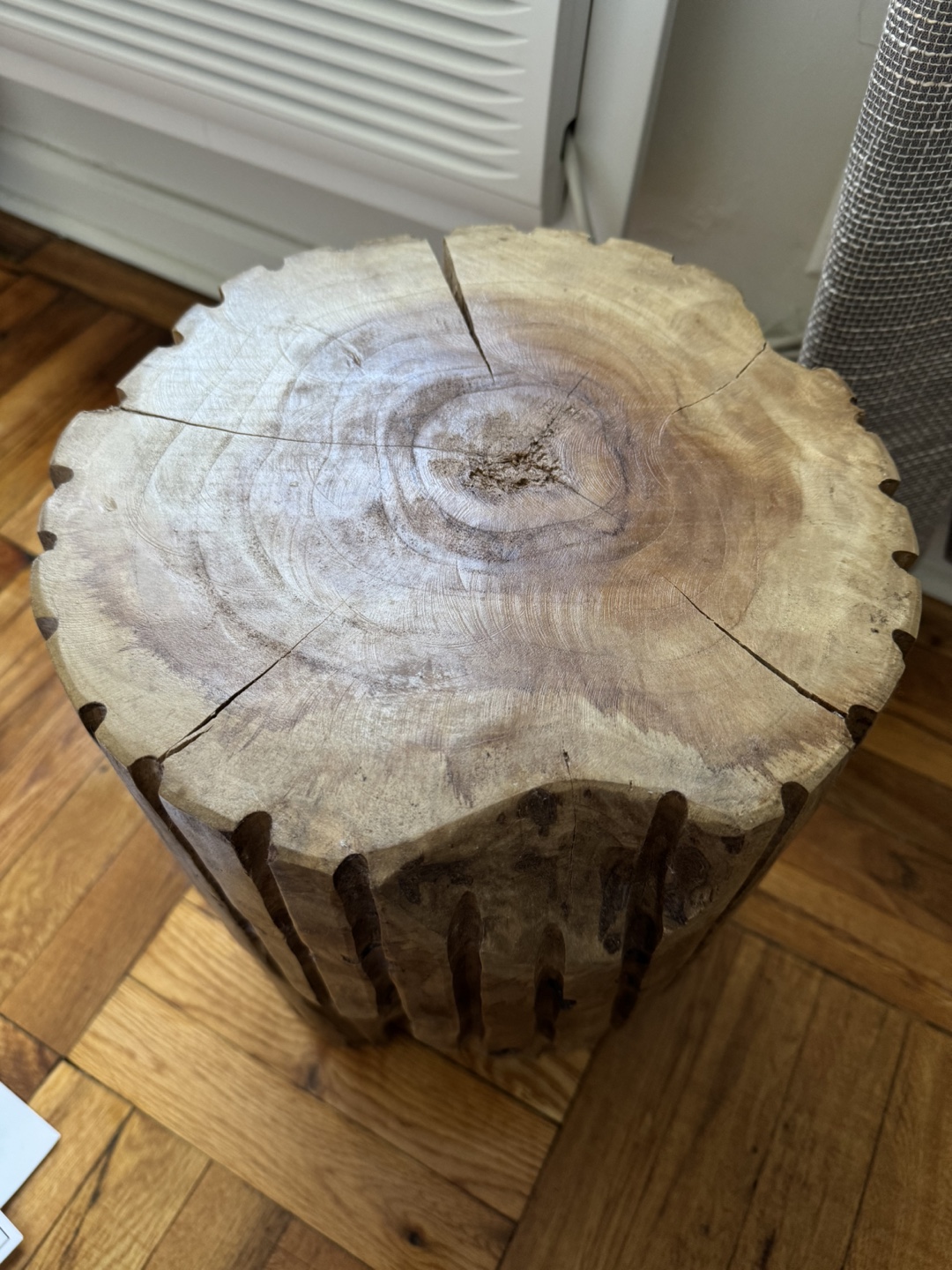 Momsen Solid Wood Accent Stool - photo 2