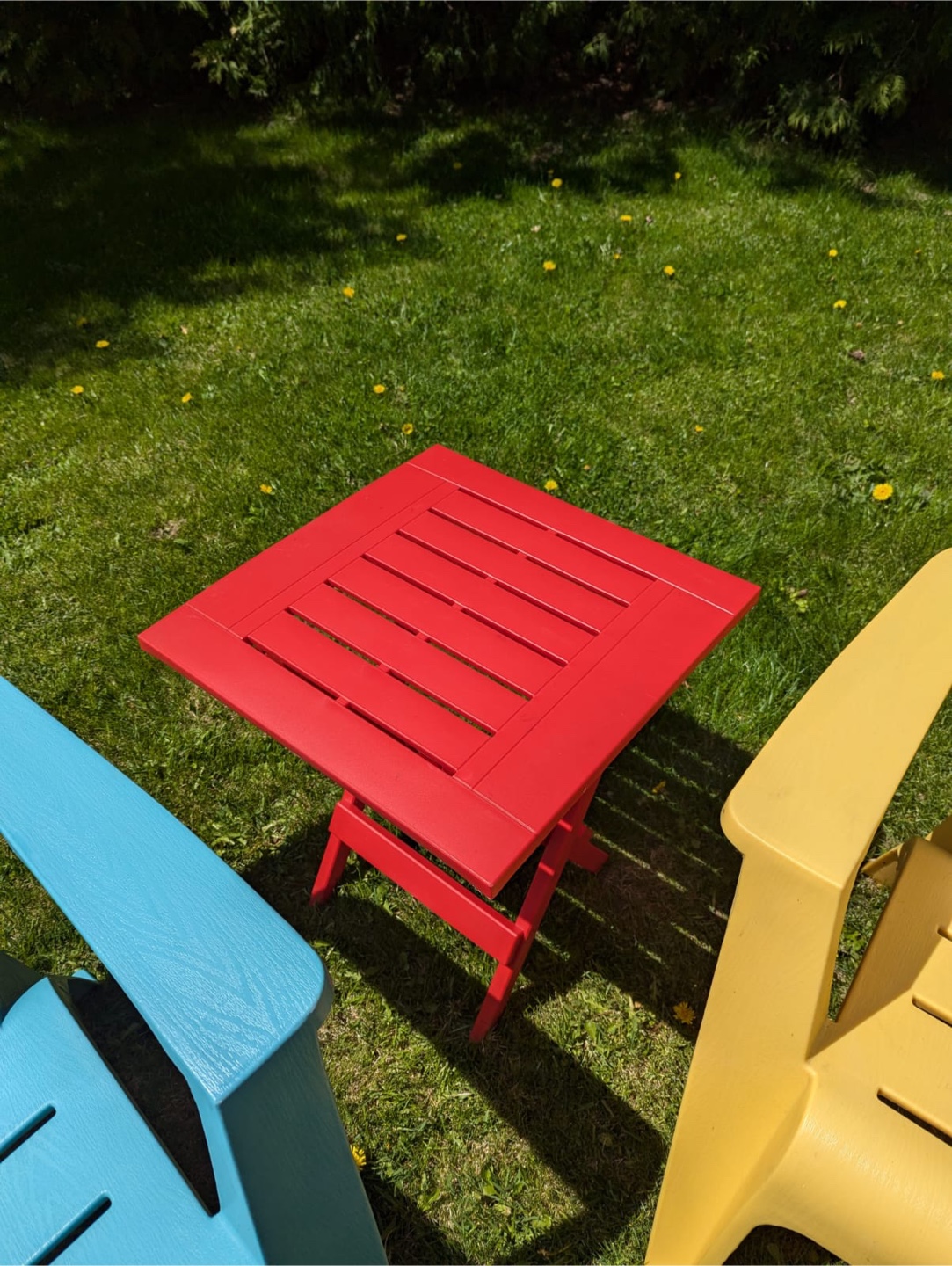 Moulded plastic resin Muskoka chairs and Table - photo 5