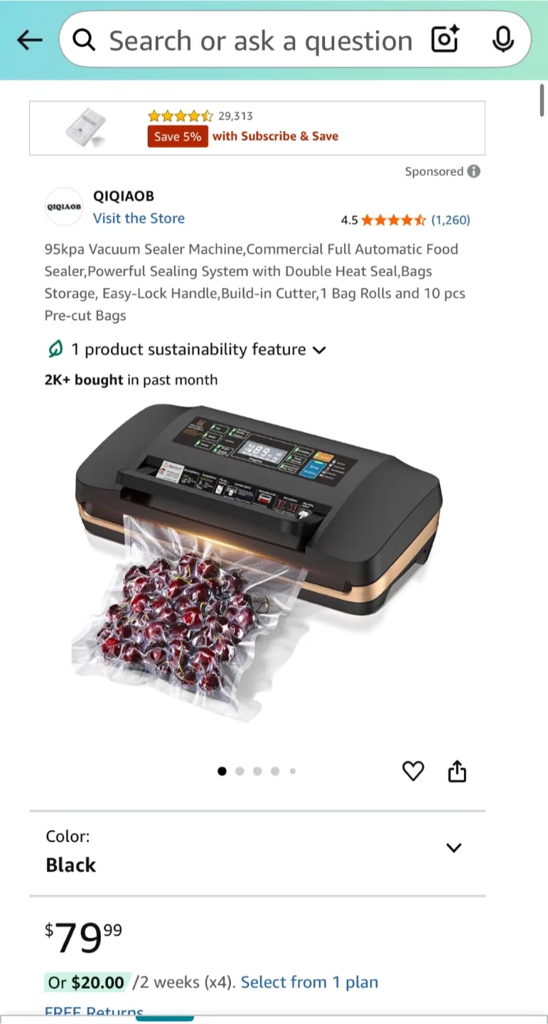 Automatic Vacuum Sealer Machine with Cutter image indicator(9)