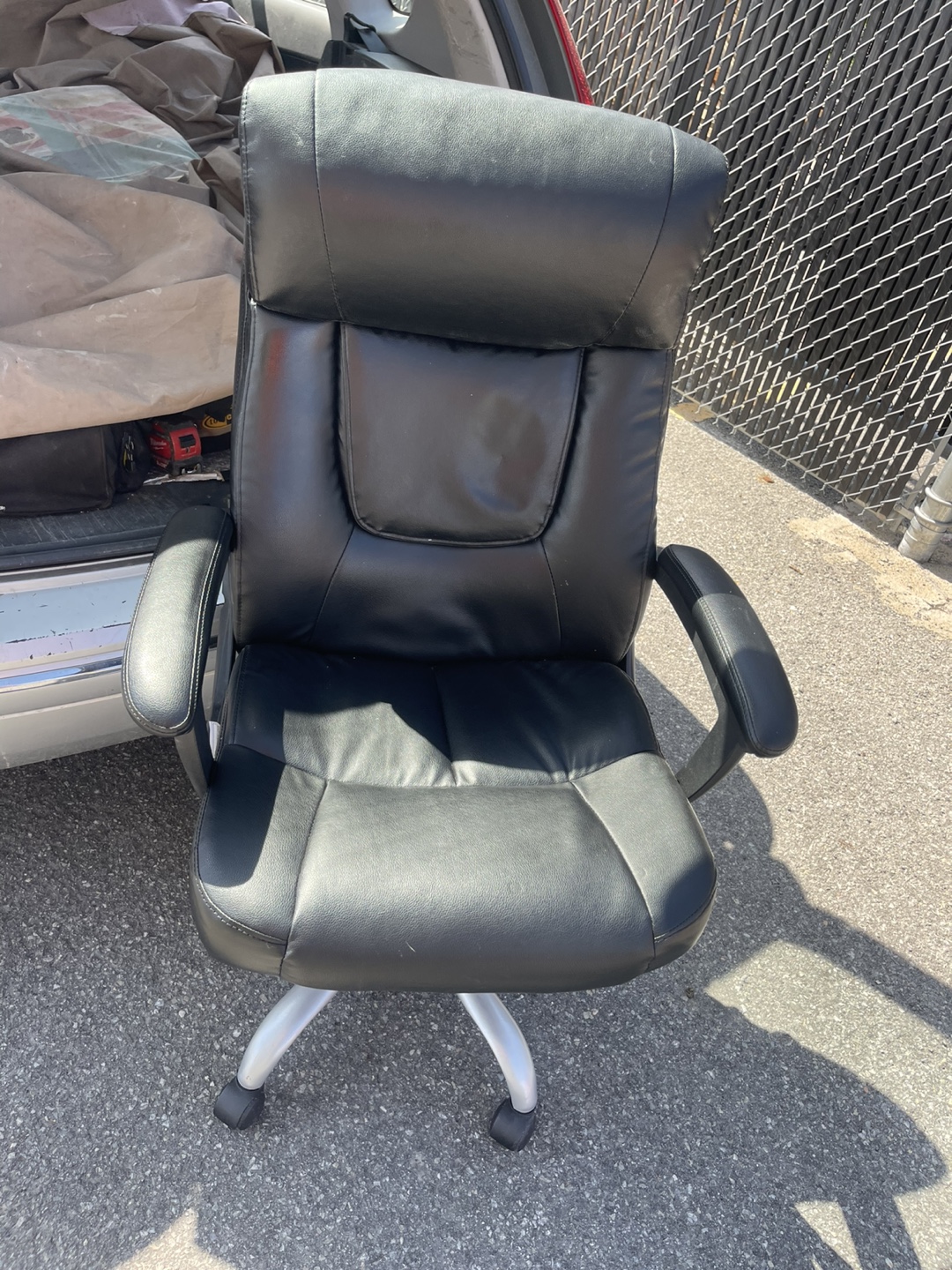 Black Leather Executive Office Chair