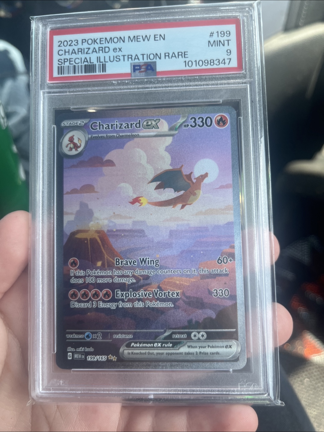 2023 Pokemon Mew EN Charizard ex Special Illustration Rare PSA 9