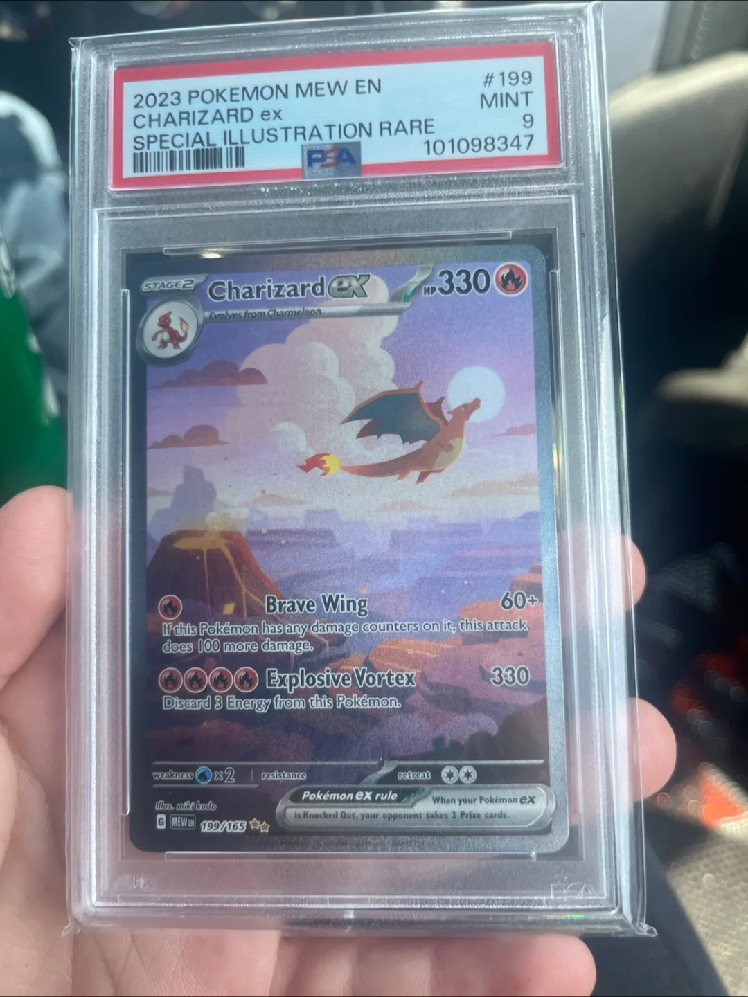 2023 Pokemon Mew EN Charizard ex Special Illustration Rare PSA 9 thumbnail